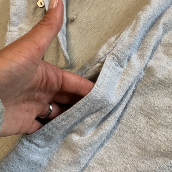 Madewell Gray Flannel Sunday Shirt with Pockets Size‎ XS - Picture 12 of 13